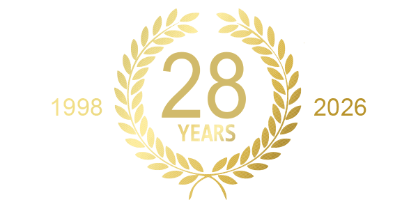 28 years in business, 1998 to 2026